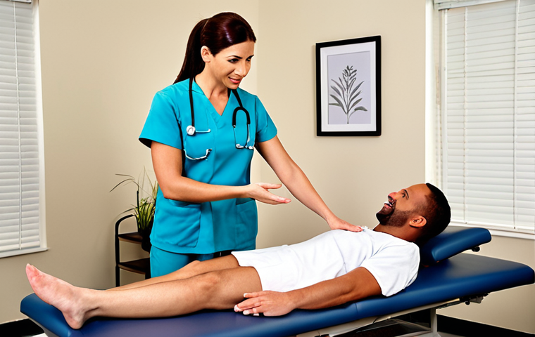 **Image Prompt:** A confident physical therapist negotiating salary with a friendly HR manager, emphasizing their value to the company. The scene should be set in a modern office with a supportive and collaborative atmosphere.