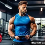 스포츠의학 자격증 취득 이후의 진로 - A professional personal fitness trainer designing a customized workout plan in a modern gym setting,...